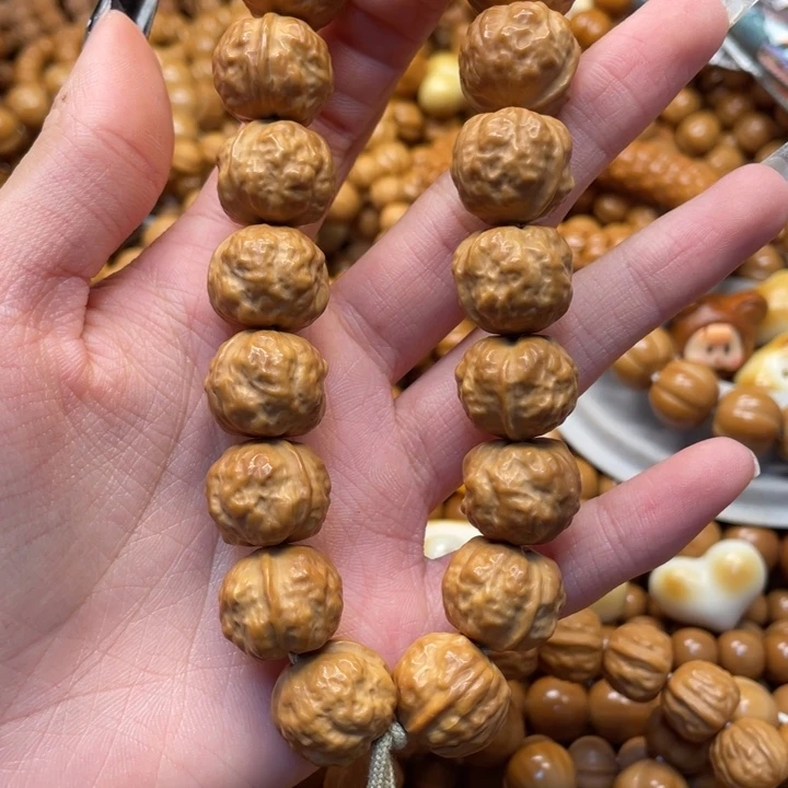 薄***掌猴头核桃手串二等禅宗手持猴头核桃