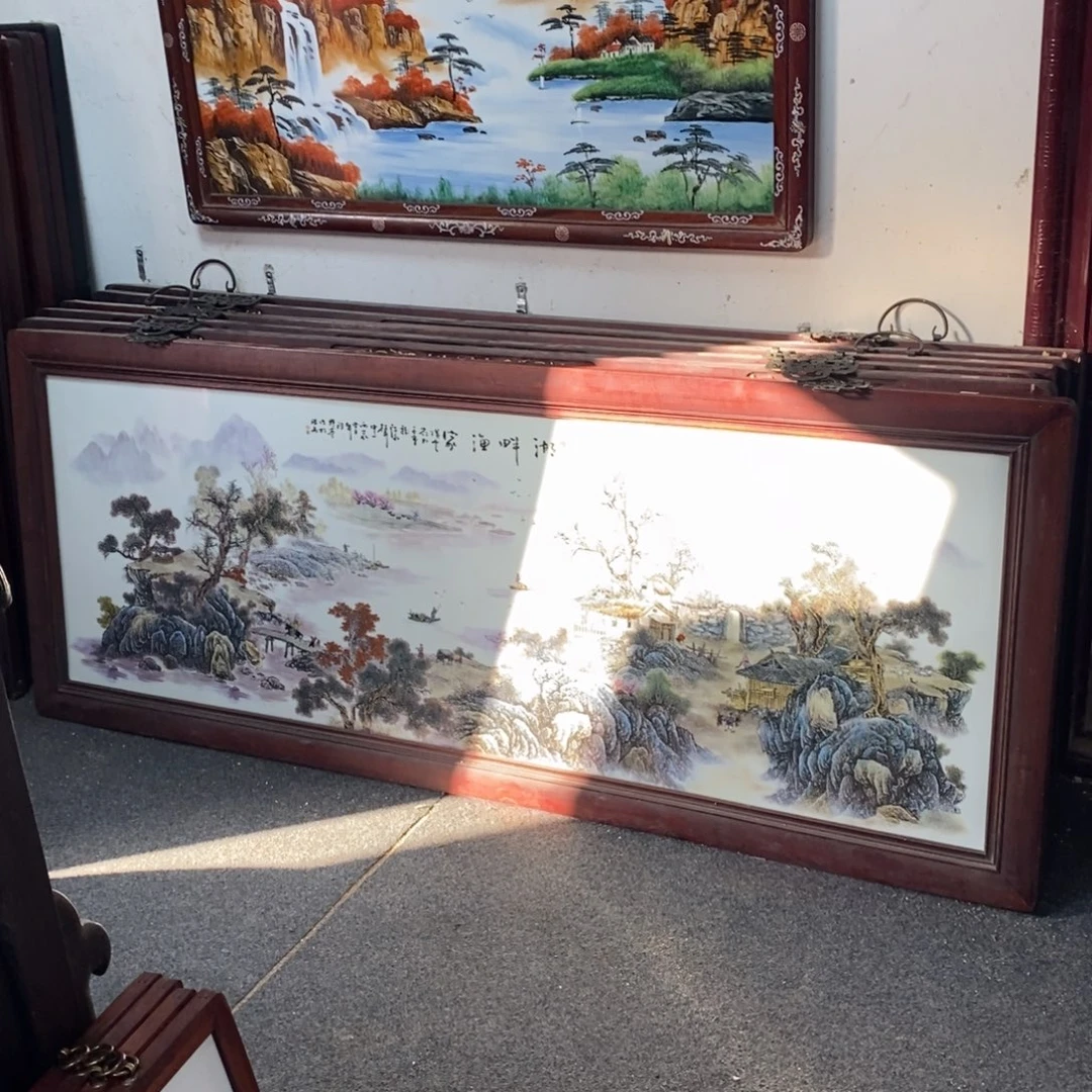 瓷1.85/74*1景德镇瓷板画柴窑烧制