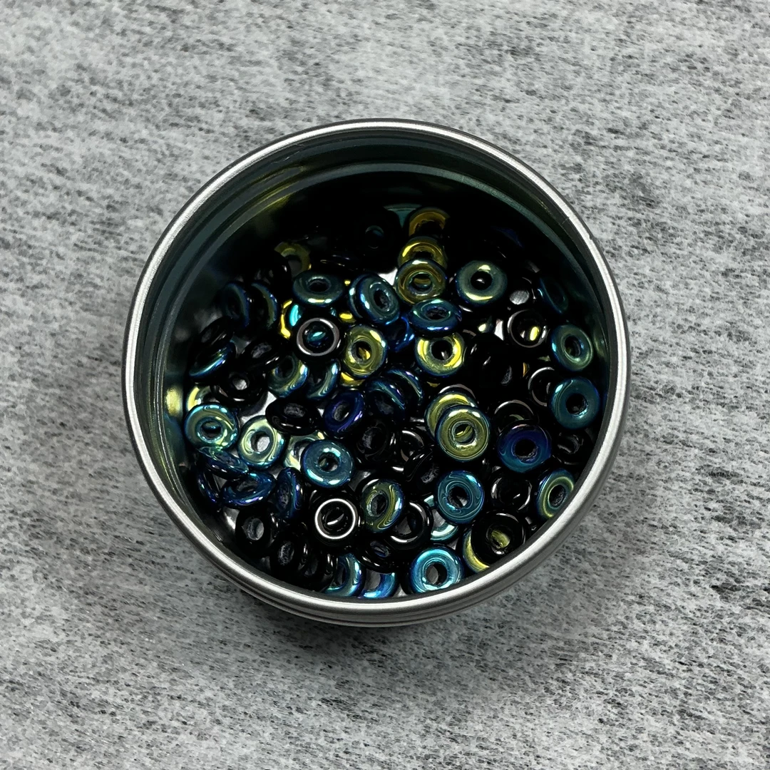 店铺满50包邮 新品 蓝绿色圈圈美甲饰品