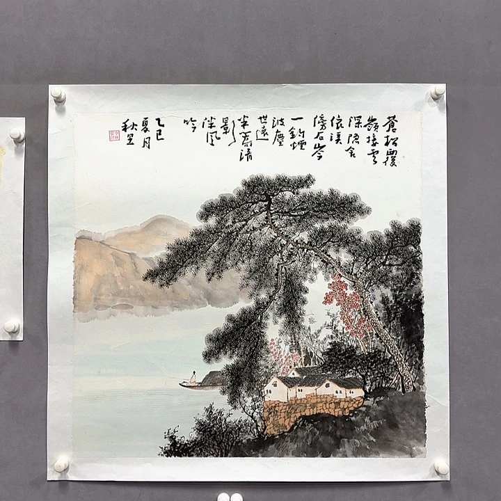 国画亲笔手绘放心去藏