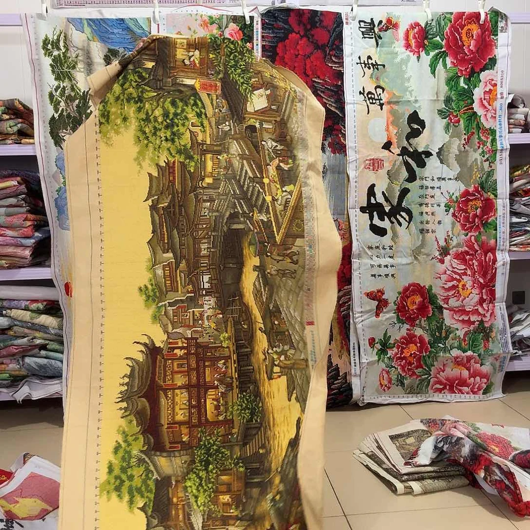 棉十字绣成品出售