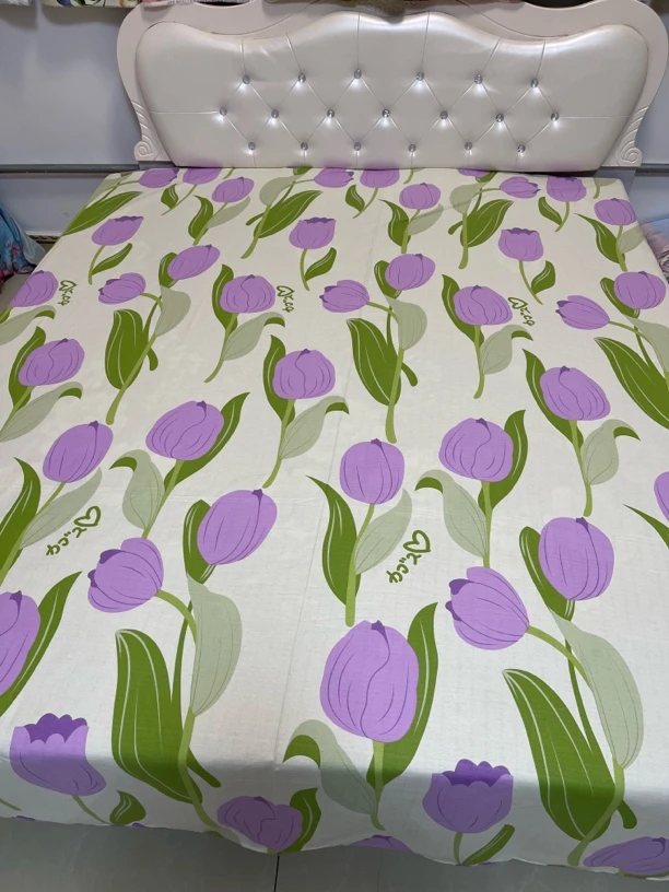 2.5米宽纯棉床单郁金香