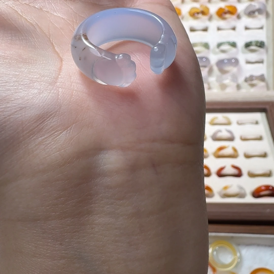 未镶嵌戒指玛瑙/玉髓892港16微瑕福利不退换