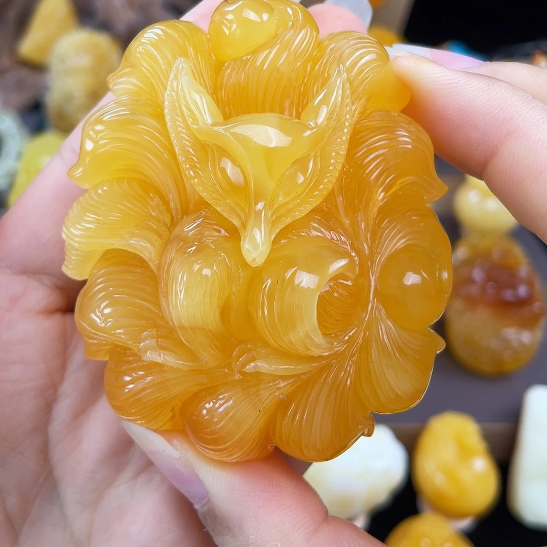 琥珀未镶嵌珠宝奇石