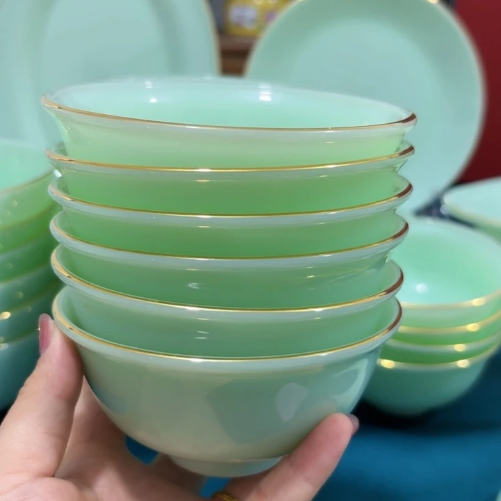 景德镇陶瓷玉瓷4.5寸6个