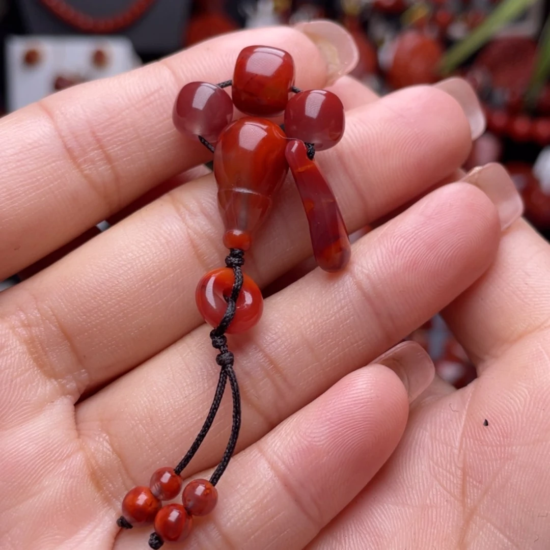 【闪购商品】南红玛瑙三通套装未镶嵌