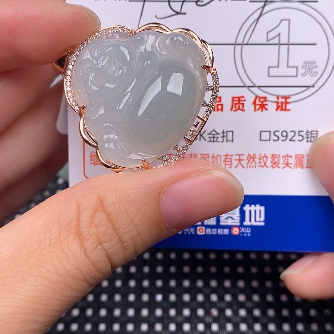 翡翠银S925镶嵌颈饰