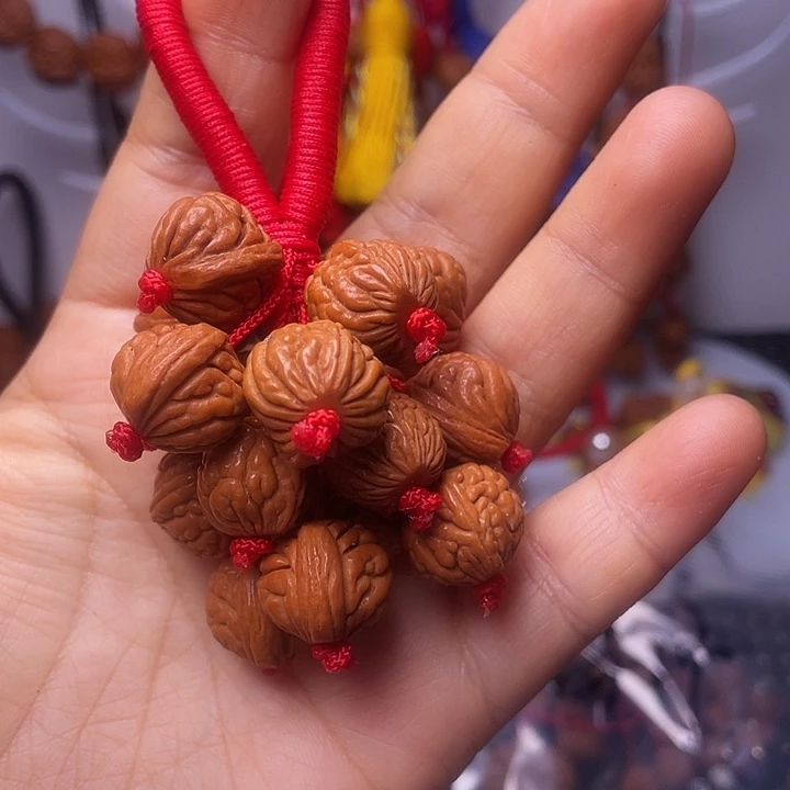 桃核吊坠龙纹桃枭