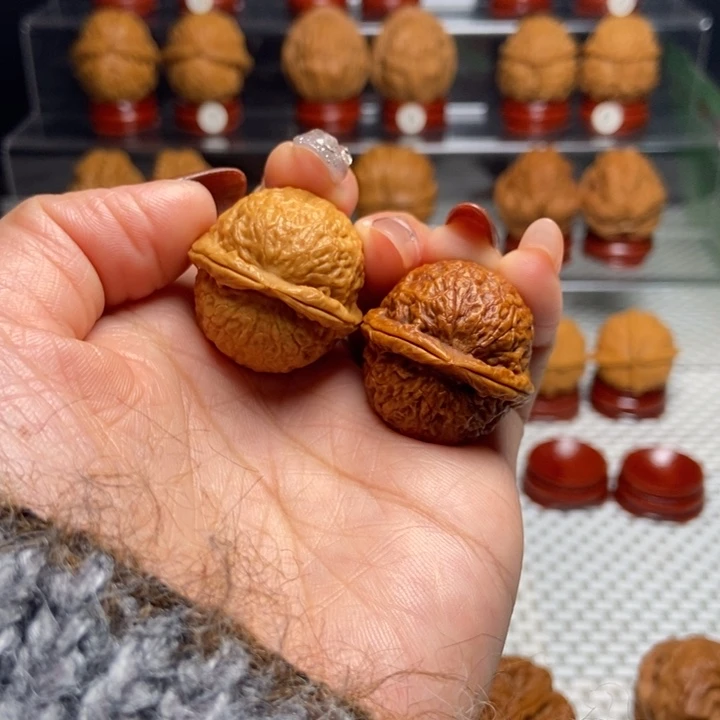 夜***色把件文玩核桃3福星小铁锤