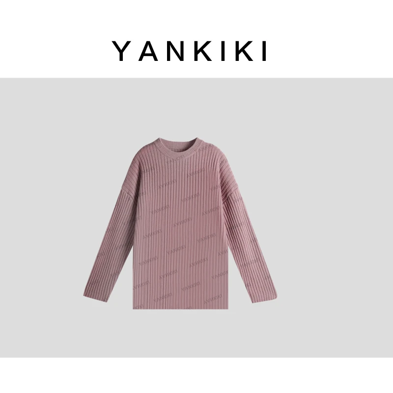 香芋紫毛衣全美丽诺羊毛   YANKIKI 2025冬季新款NEW