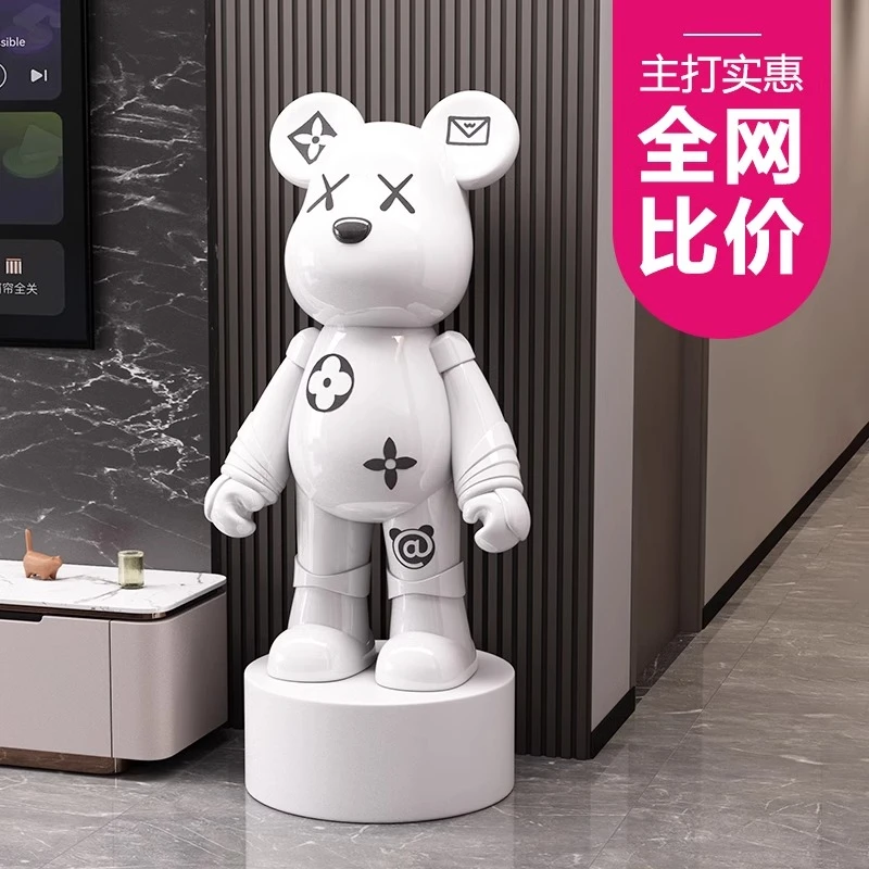 大型暴力熊客厅摆件存钱罐电视柜旁落地家居高级上档次装饰品乔迁