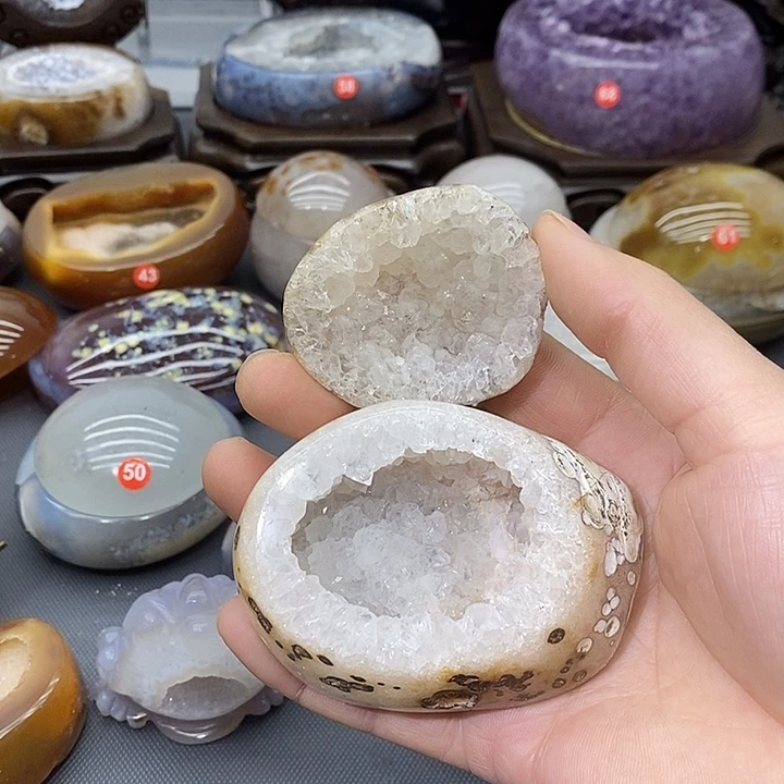 未镶嵌摆件紫晶聚宝盆