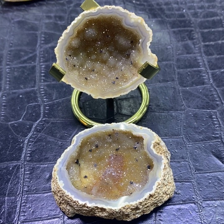 未镶嵌珠宝半成品紫晶金沙盆