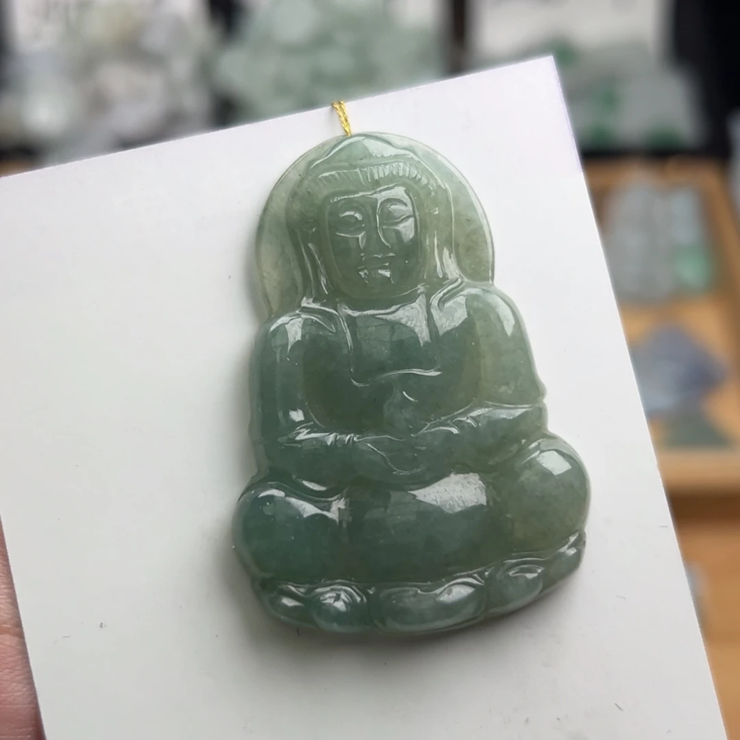 翡翠颈饰未镶嵌观音