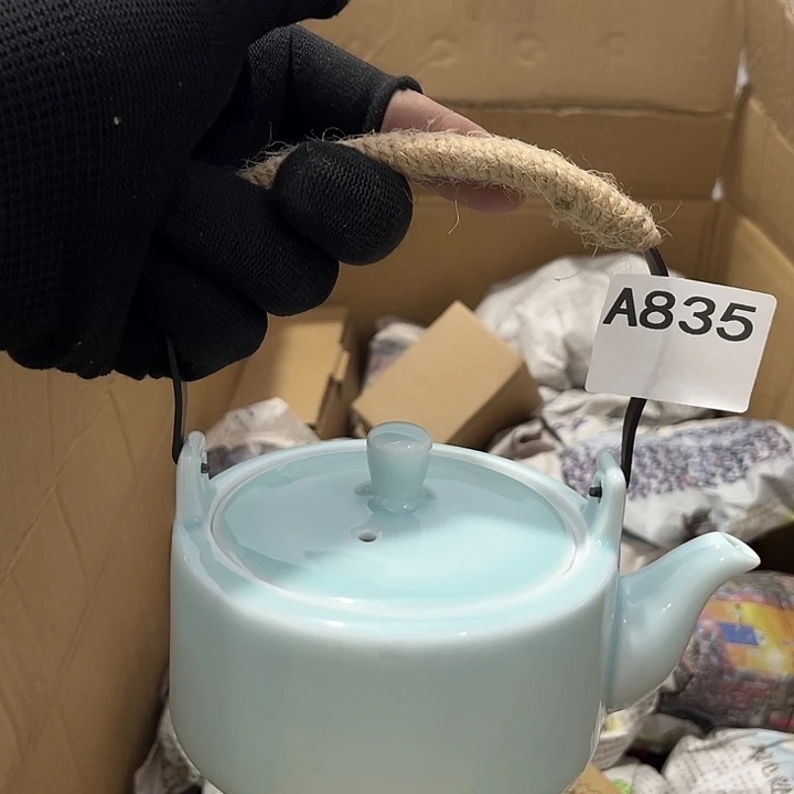 瓷片茶摆件工艺品摆件666