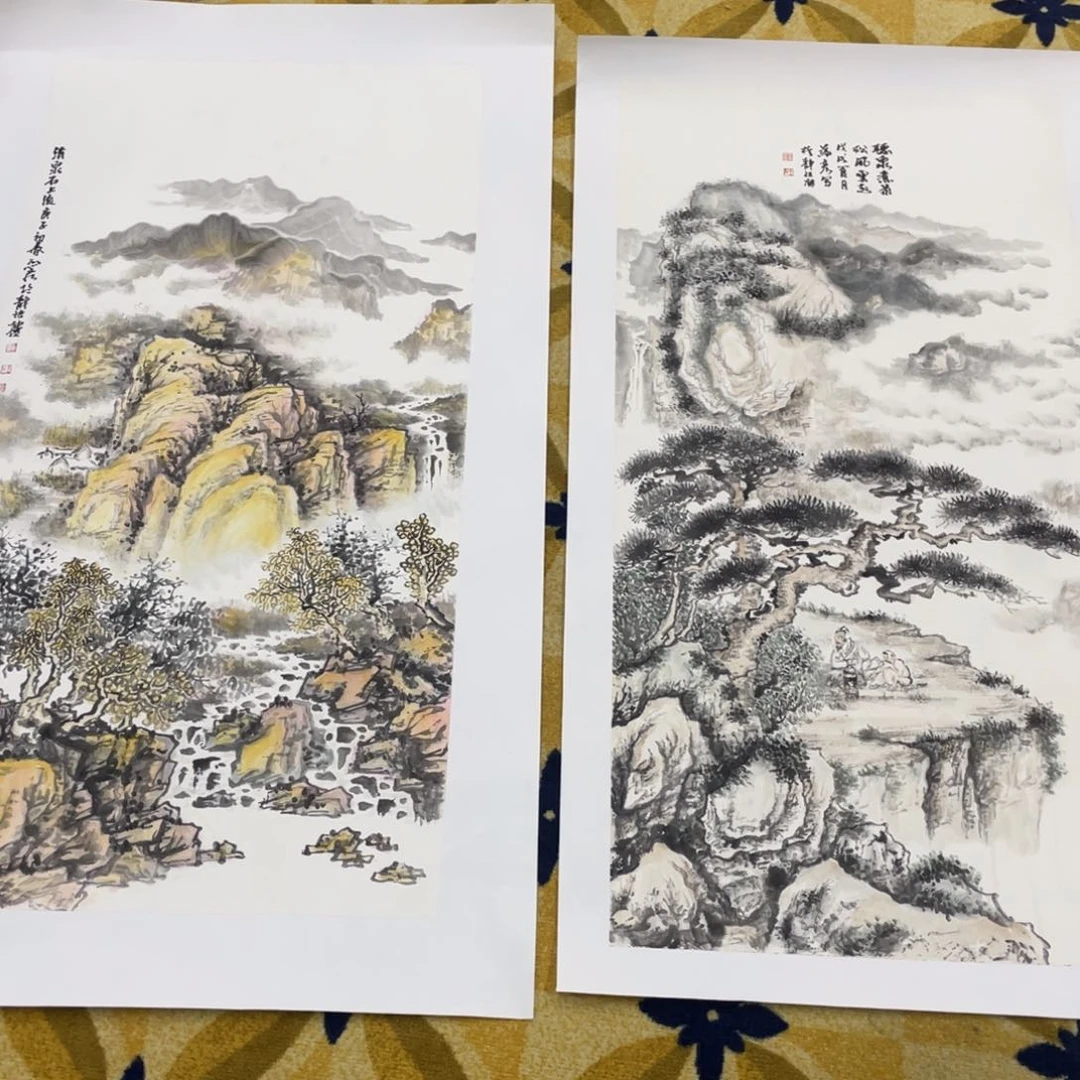 国画小*点三尺作品山水11111