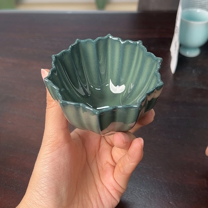 龙泉云间青瓷小米茶器