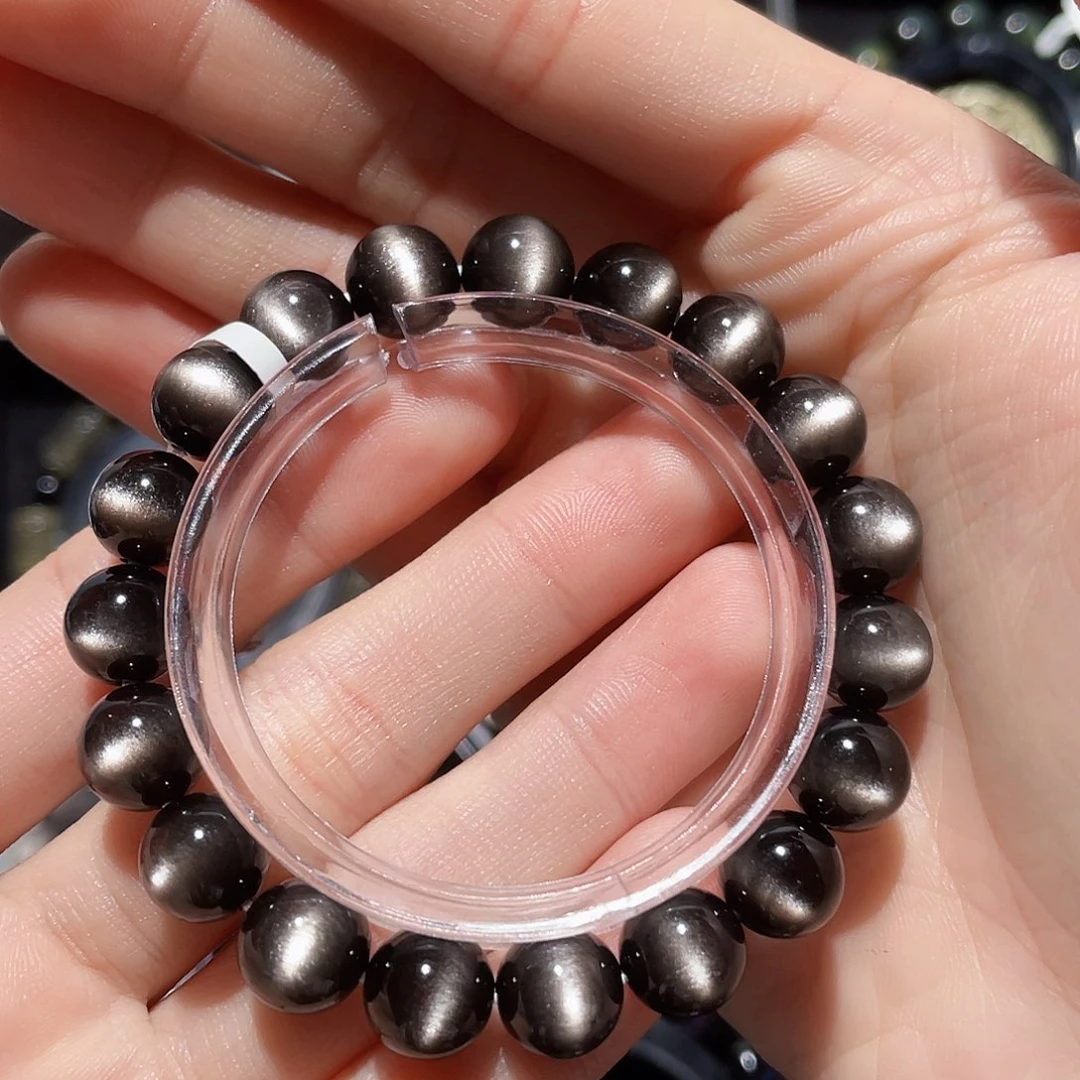 黑曜岩手链未镶嵌黑*