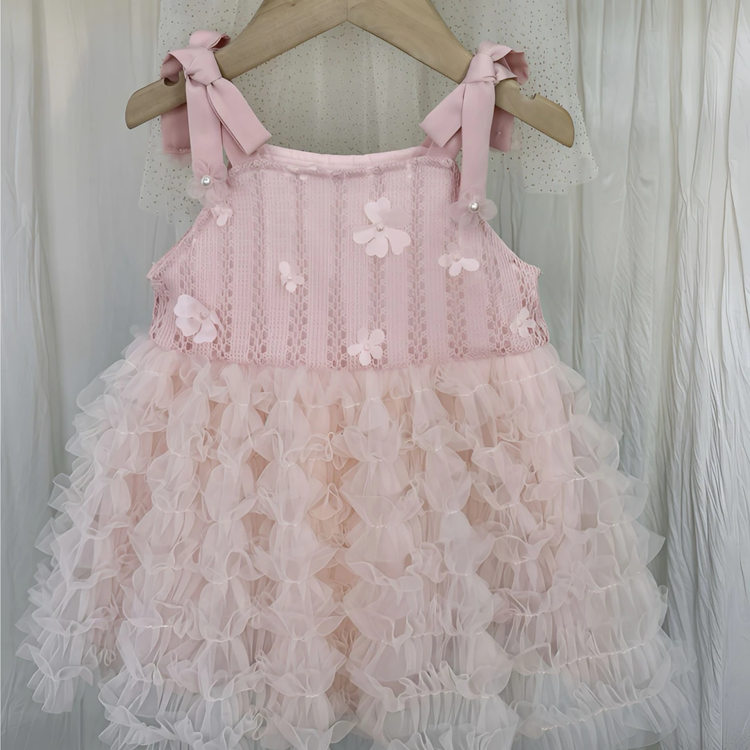【奶西西童装自制】公主风女蛋糕裙2025夏季新款女童生日连衣裙