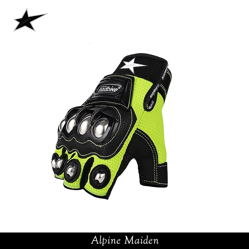 A星Alpine Maiden半指女男机车骑士骑手赛车防摔透气装备正品现货