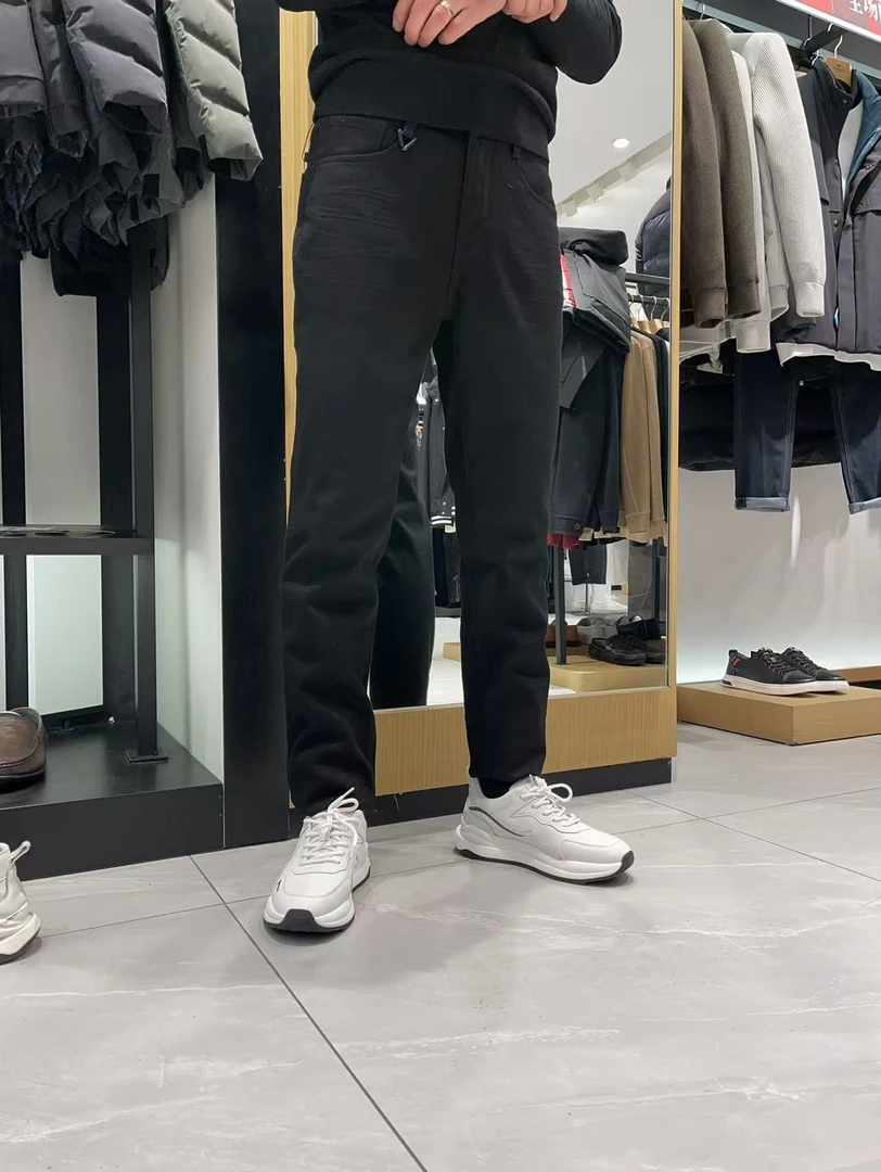 Septwolves/七匹狼2021秋冬特价款加绒牛仔裤（3321）原价799