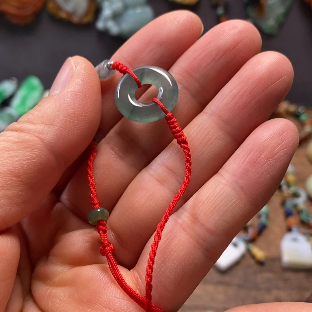 翡翠未镶嵌颈饰复古国风