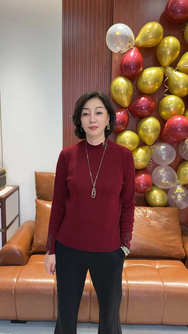DY280 2025秋冬烫钻半高领打底网红女纯色针织长袖休闲常规