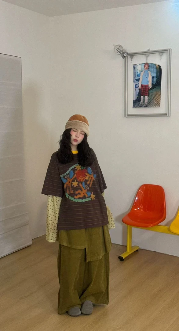 1【勛太家】621-688秋季新款休闲宽松小众衣服