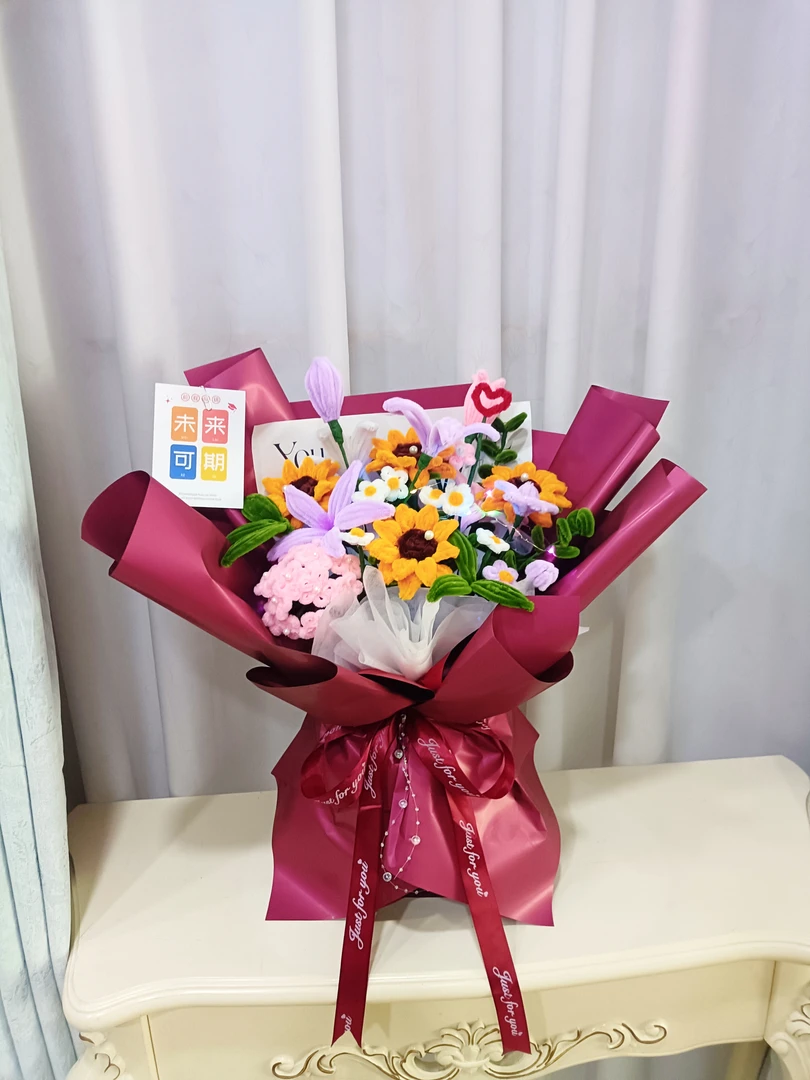 （成品）扭扭棒向日葵郁金香生日礼物送师生闺蜜