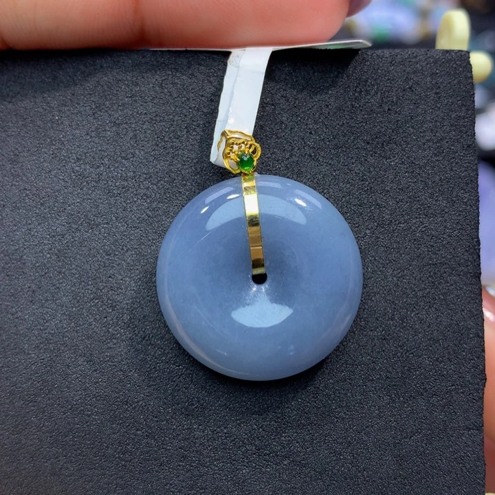 翡翠手链18K金镶嵌翡翠