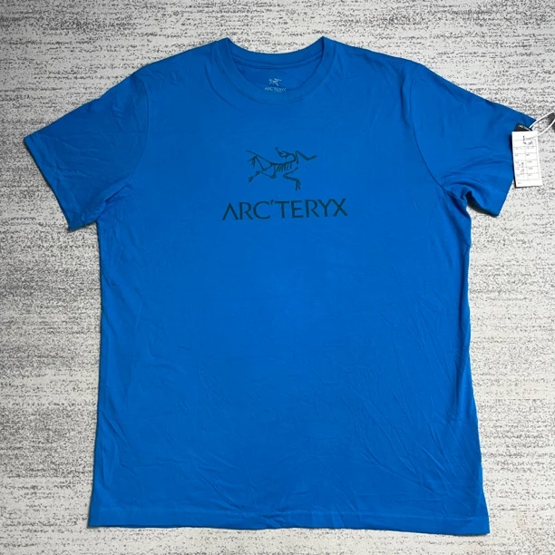 99新 ARC'TERYX/始祖鸟 宝蓝色Arc’Word胸前logo短袖 M