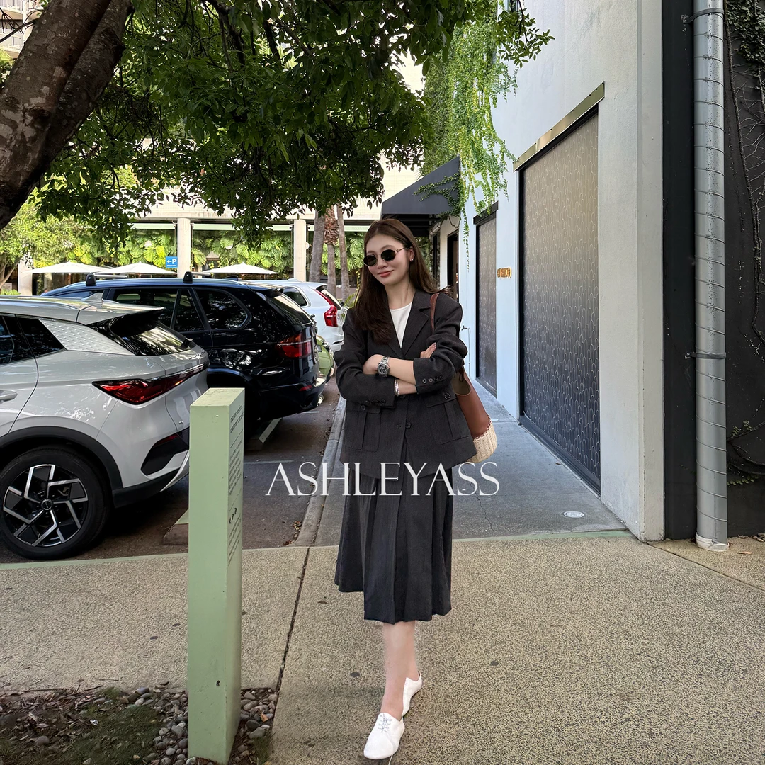 【ASHLEYASS】“洛伊半裙”复古摩登自然垂坠层次感半身裙LSQ250085C
