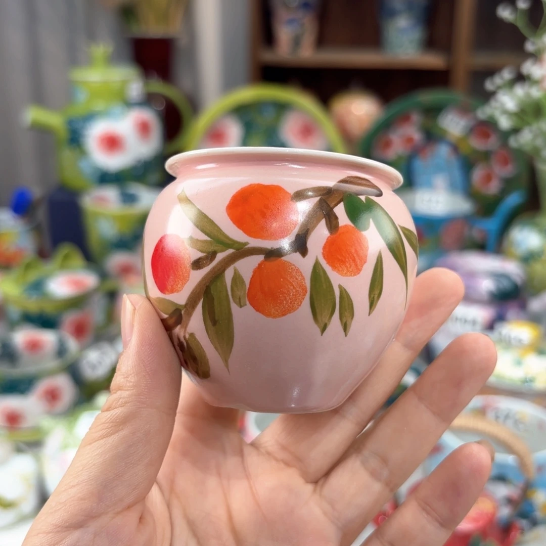 景德镇手绘高温釉下彩陶瓷茶具