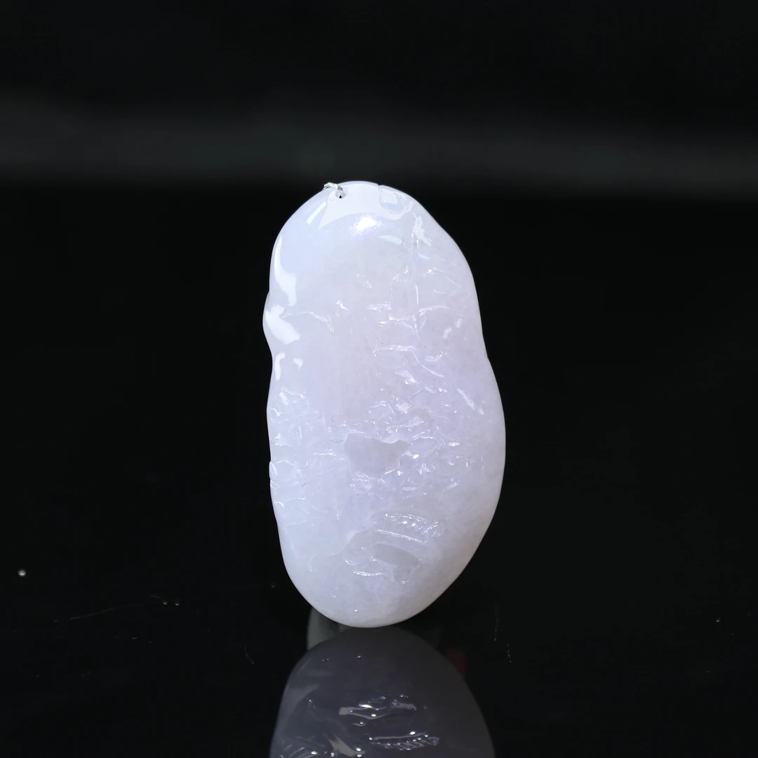 6天然缅甸翡翠A货随型山水牌/600921/北京银座拍卖