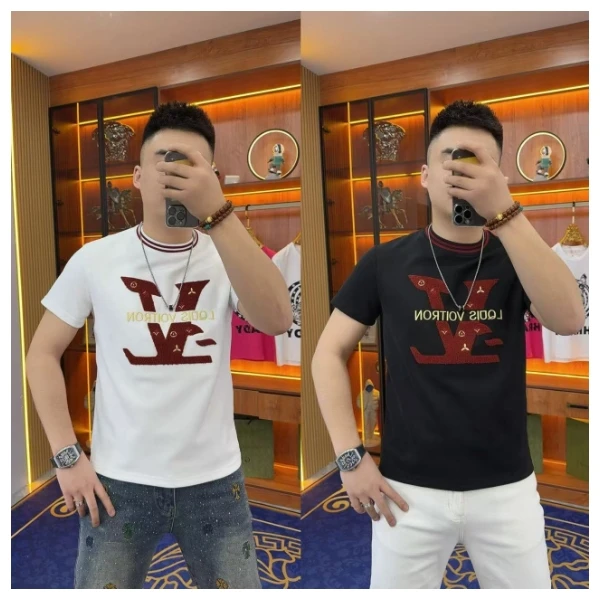 K920 红色V半袖 T恤潮流精品潮款非凡欧货时尚潮男