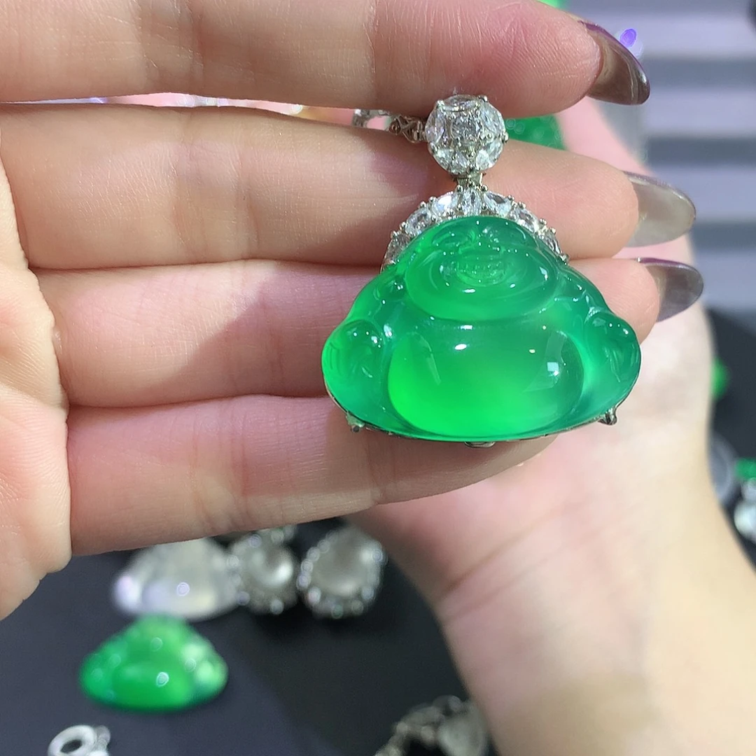 银S925镶嵌颈饰玛瑙/玉髓雪**?