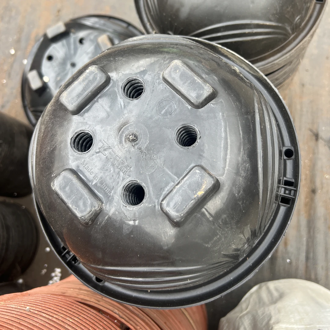 塑料新花盆，新黑吊兰盆27口径13高 5个