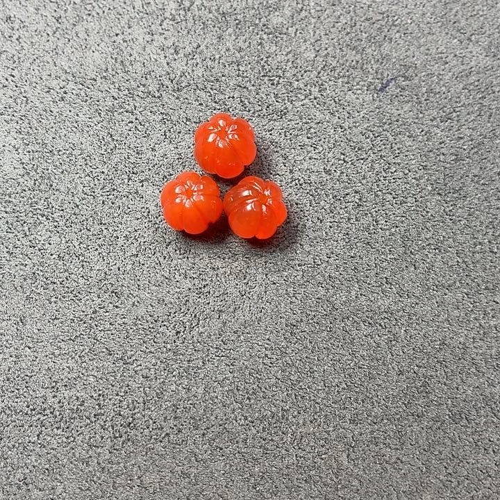 南红玛瑙未镶嵌瓜珠