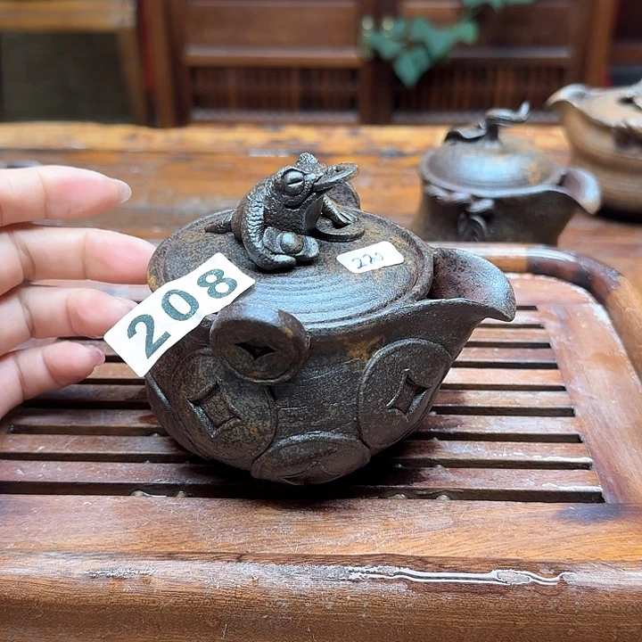 纯手工制作粗陶茶具