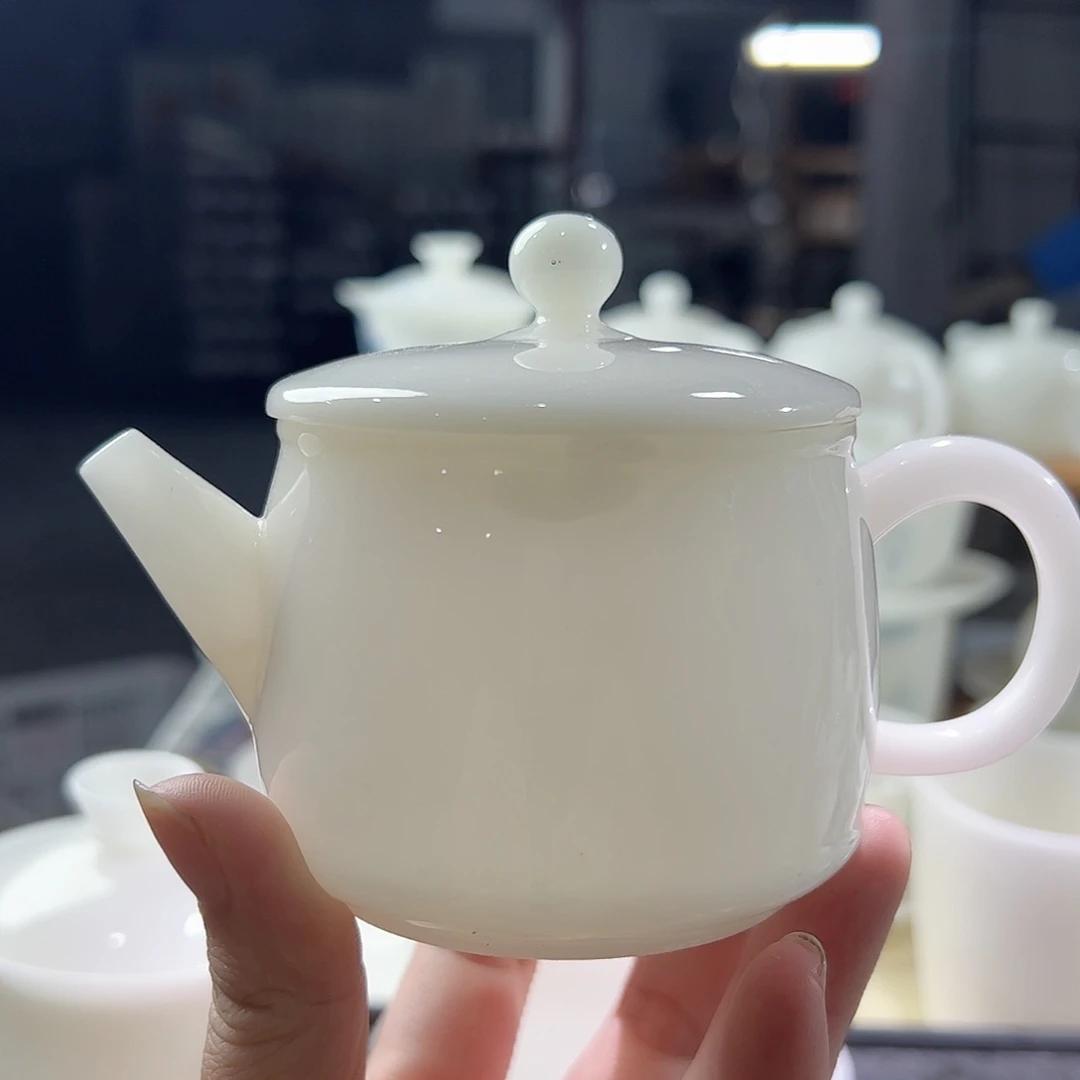 *****瑕疵品璞玉陶瓷釉烧汉瓦壶