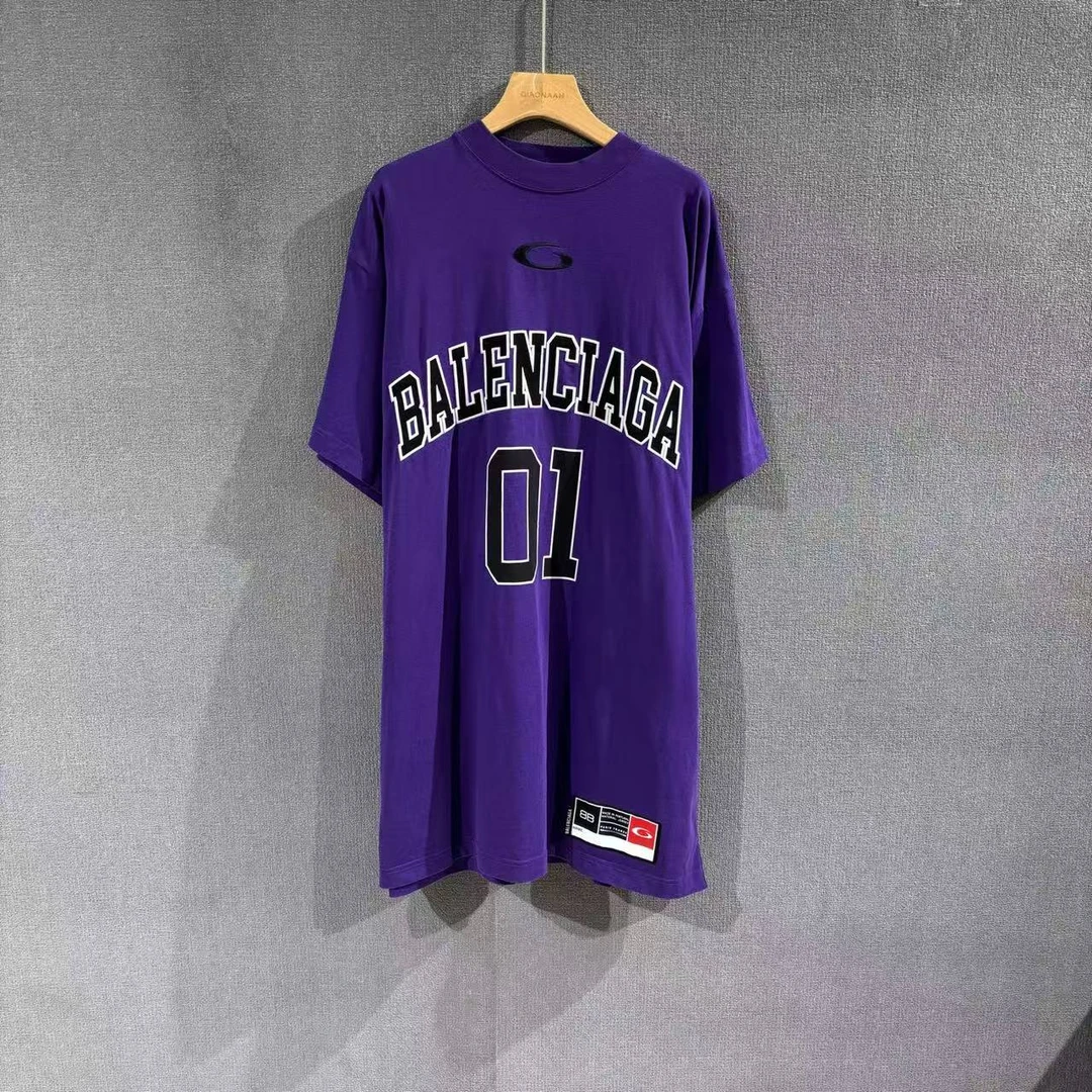 未使用 Balenciaga/巴黎世家 （pm）圆环刺绣篮球短袖 2码/8382
