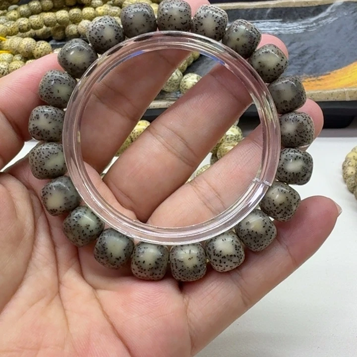 星月菩提手串糯冰双留白