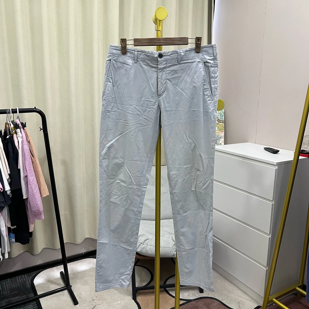 99新 Prada/普拉达  灰色长裤 50码