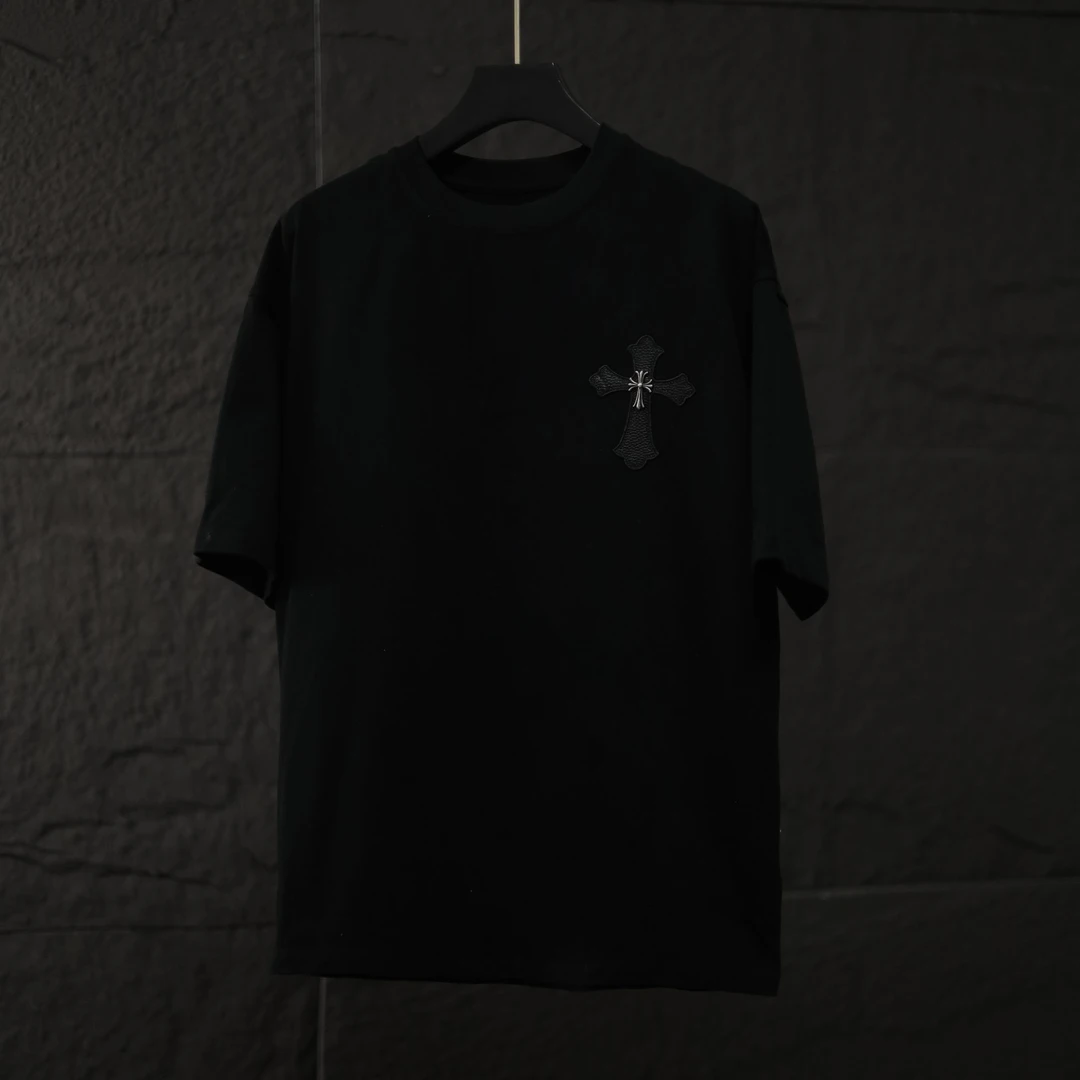 （现货）2025春夏时尚简约宽松情侣短袖免烫潮流休闲百搭圆领T恤