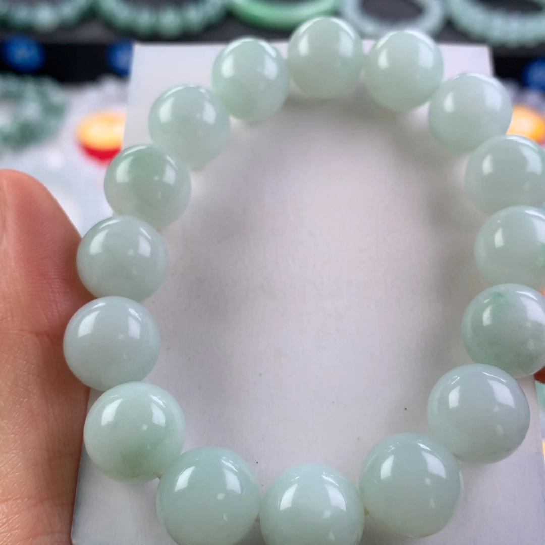 宁***姐翡翠未镶嵌手链卡13