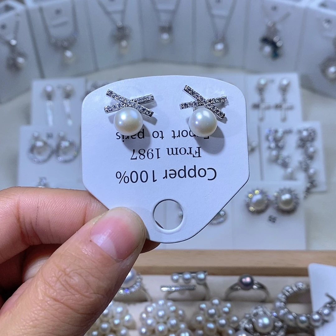 淡水珍珠未镶嵌耳饰