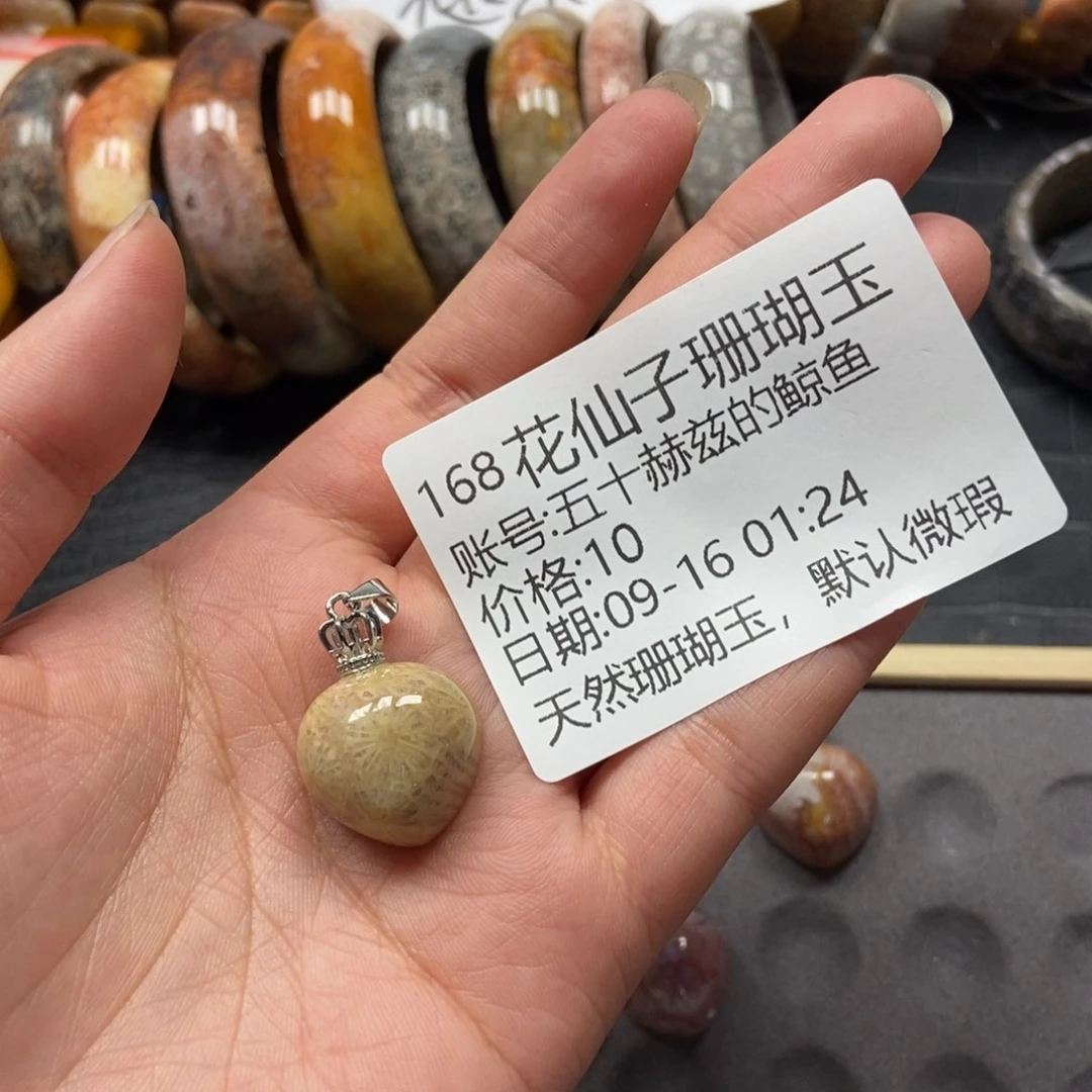 五***鱼未镶嵌硅化珊瑚（珊瑚玉）珠宝半成品168