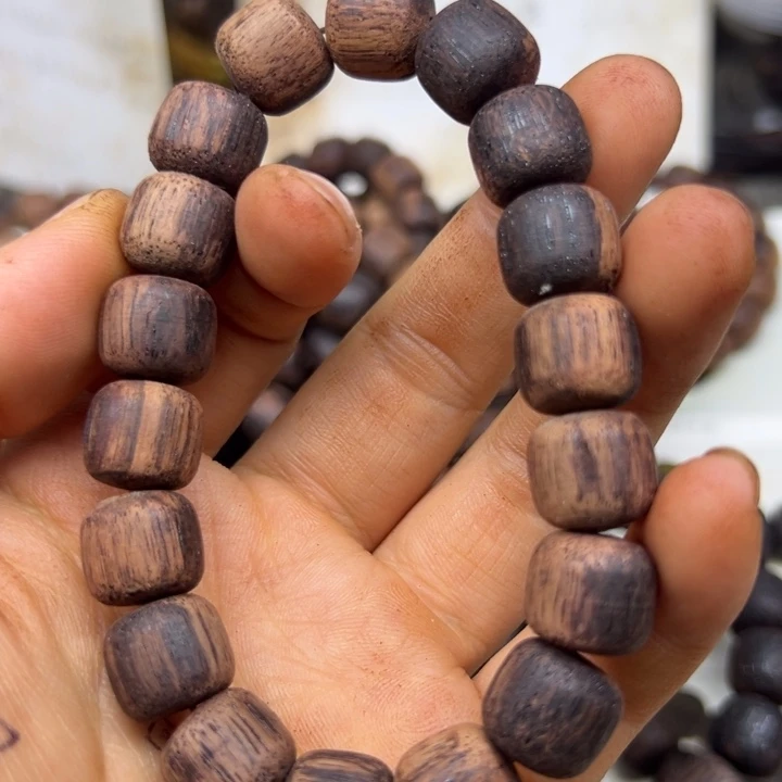 降真香手串/手链降真香12老型白绿油东芝结晶微瑕