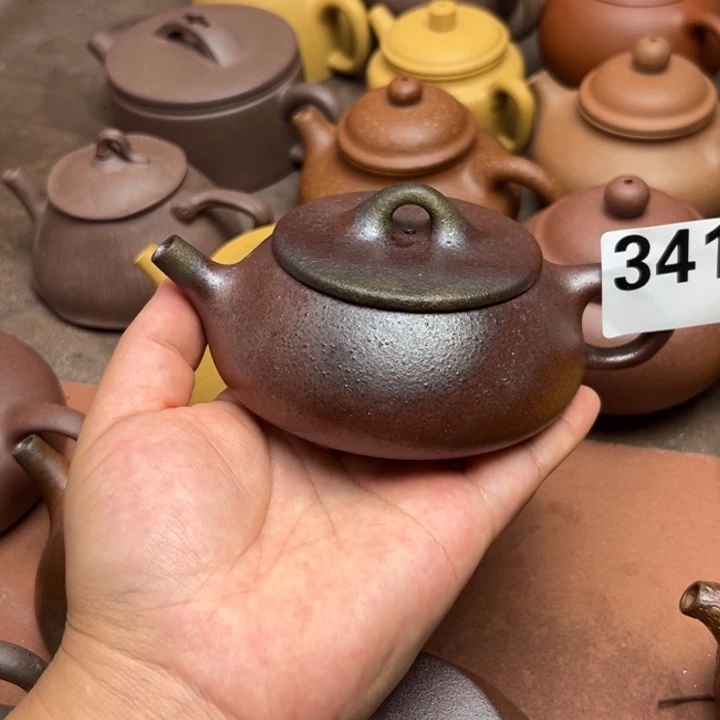 党***茶壶紫砂紫泥半手工190cc左右