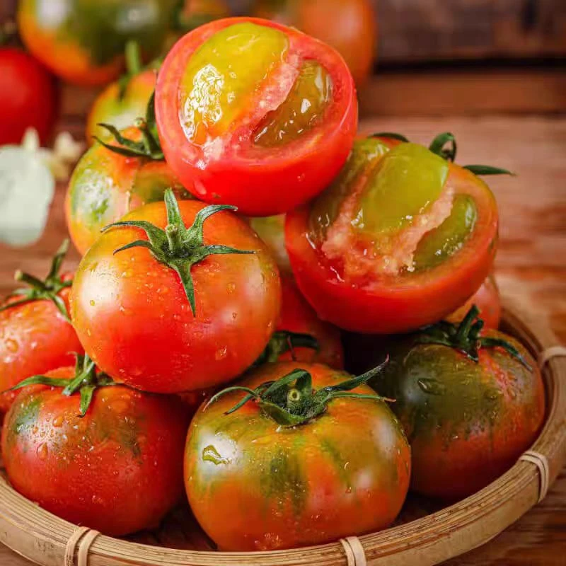 草莓番茄柿子铁皮西红柿带绿自然熟新鲜当季生吃柿子